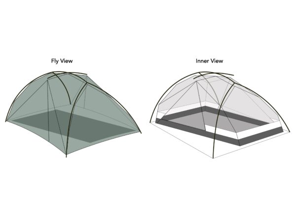 DurtsonGear X-Dome 2 - ultralekki namiot samonośny wolnostojący - obrazek 14